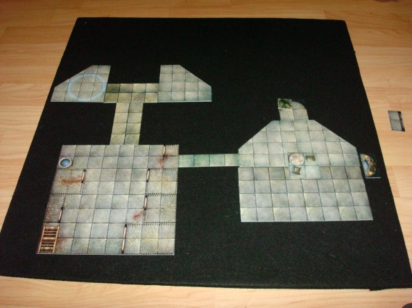 A portable 2'x2' surface for your Dungeon Tiles in under 5 minutes